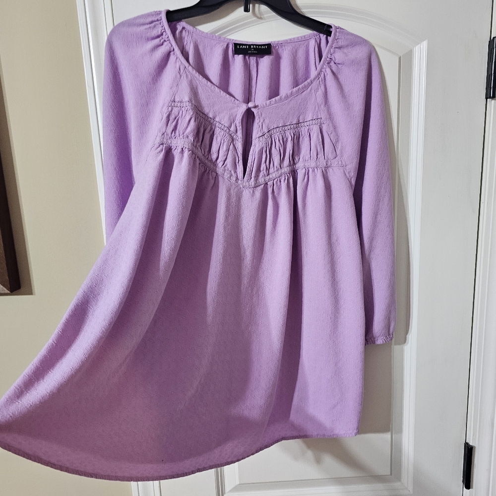 Lane Bryant Lavender Blouse